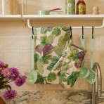 Bonnie and Neil | Tea Towel | Figgy Green | Linen